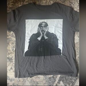 2Pac 100% cotton short sleeve gray tee Medium
